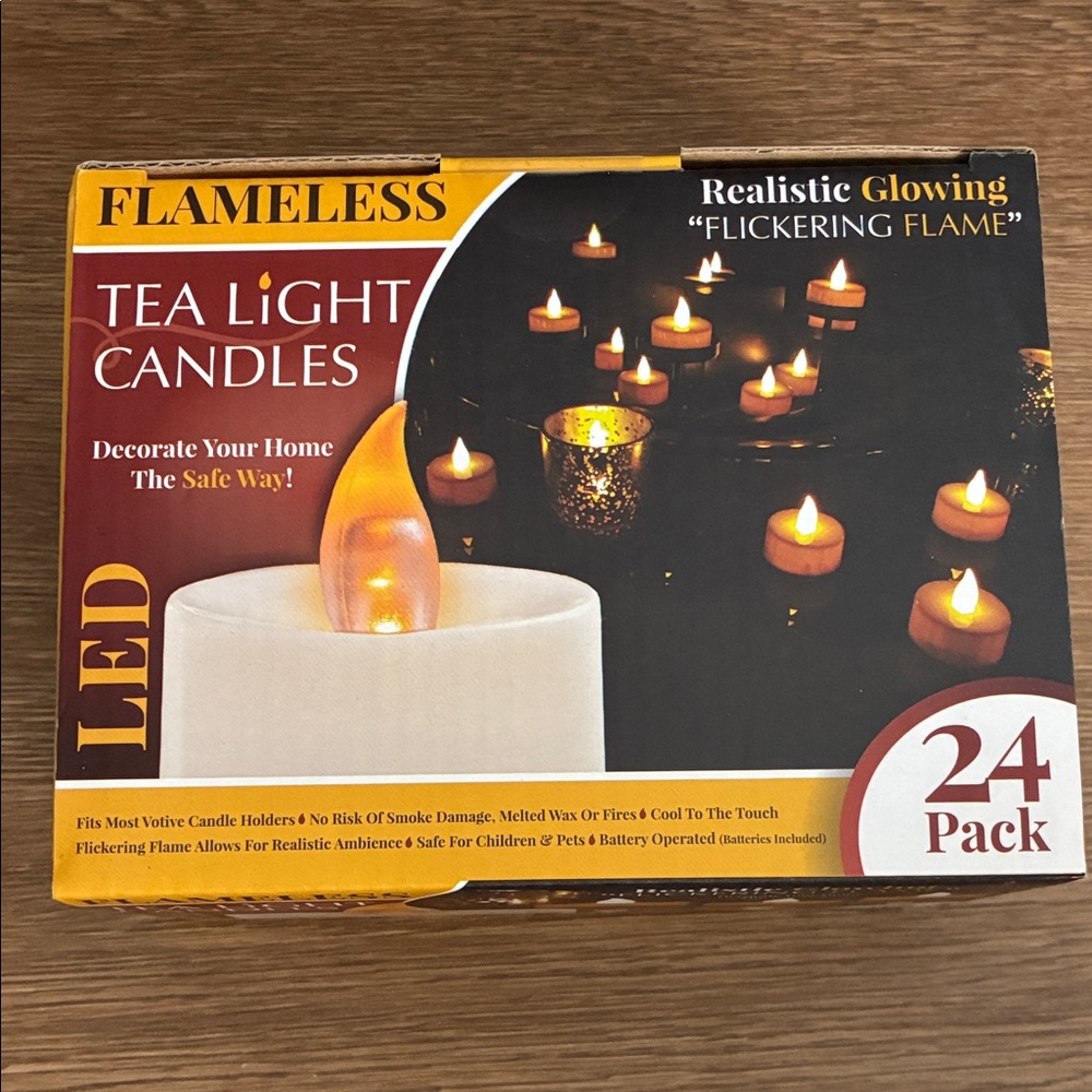 🆕Flameless LED Tea Light Candles 24 Pack